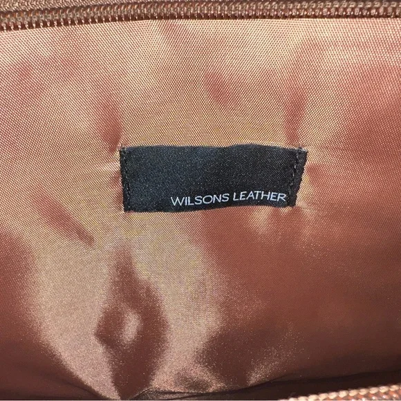 Wilsons Leather Rich Brown Men's Briefcase - Picture 8 of 8